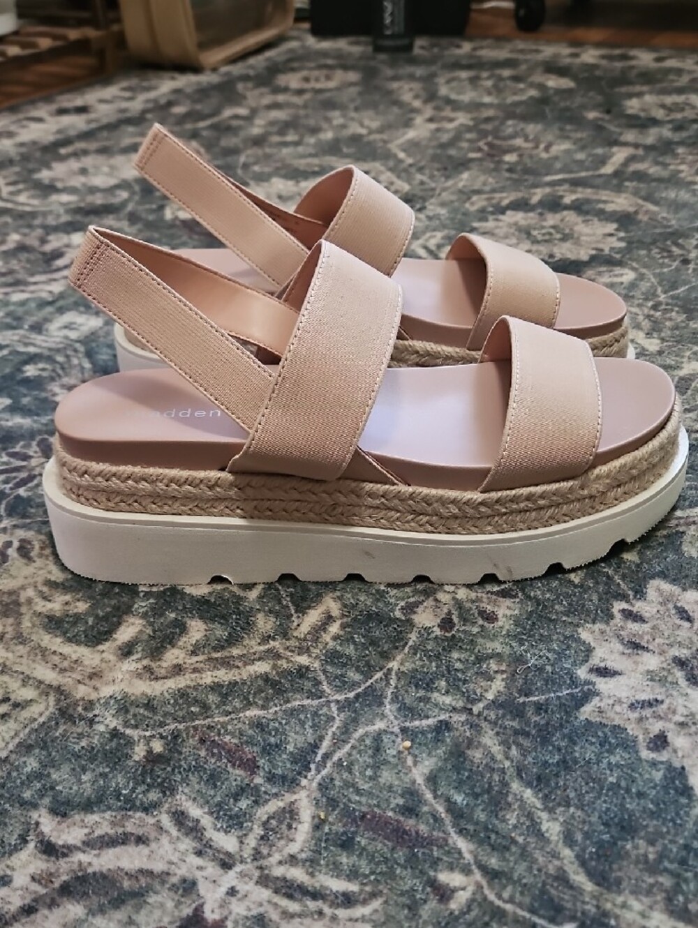Women’s Platform Espadrille Sandal in Blush